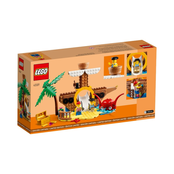 Конструктор LEGO 40589 Детская площадка: пиратский корабль