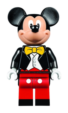 Минифигурка Lego Mickey Mouse - Black Tuxedo Jacket, Yellow Bow Tie dis019