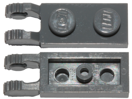 Шарнир Lego Hinge Plate 1 x 2 Locking with 2 Fingers on End and 9 Teeth without Bottom Groove 44302b