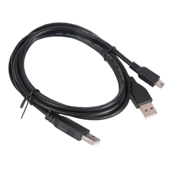 Кабель USB*2.0 Am плюс Am-мини B CCP-USB22-AM5P-6 чёрный 1.8 метра