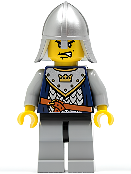 Минифигурка Lego Castle Fantasy Era - Crown Knight Scale Mail with Crown, Helmet with Neck Protector, Scar Across Lip cas338