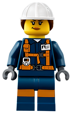 Минифигурка Lego Miner - Female Explosives Engineer cty0877