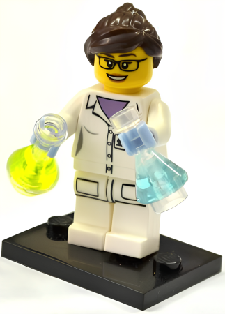 Минифигурка LEGO 71002 Scientist col11-11