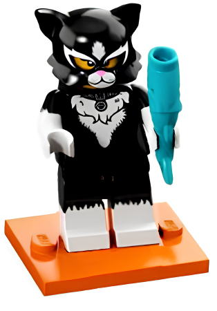 Минифигурка LEGO Cat Costume Girl col18-12 71021 Серия 18 N