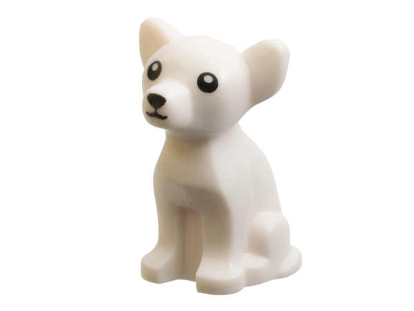 Чихуахухуа собака Lego Dog, Chihuahua with Black Eyes, Nose 12888pb01 White U