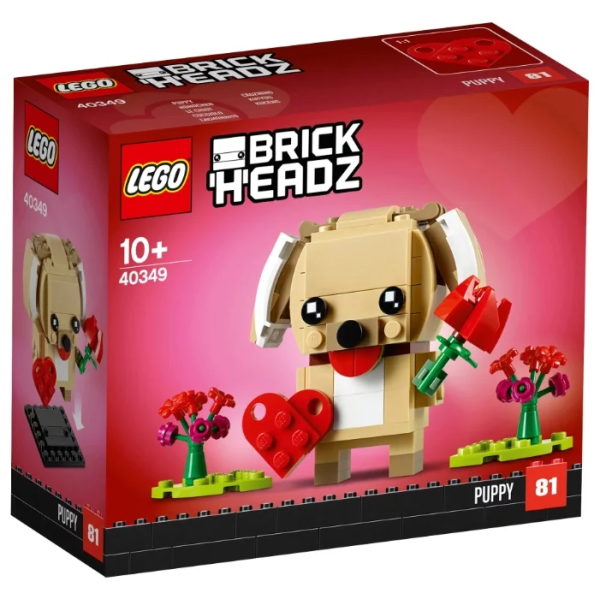 Конструктор LEGO BrickHeadz 40349 Щенок на День Святого Валентина