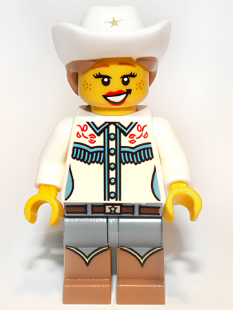 Минифигурка LEGO Cowgirl, Series 8 col116