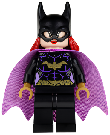 Минифигурка Lego Super Heroes Batgirl - Minifigure, Black Suit, Lavender Cape sh092 U