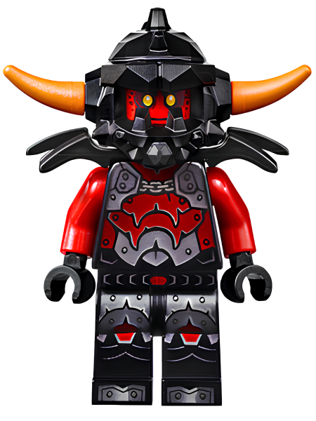 Минифигурка Lego Nexo Knights Ash Attacker - Orange Horns nex005