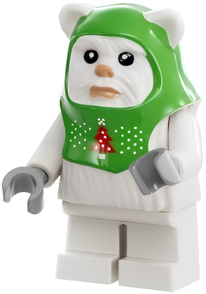 Минифигурка Lego Ewok - Holiday Outfit sw1298