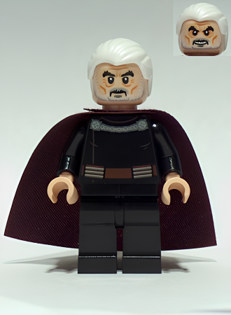 Минифигурка Lego Count Dooku - White Hair sw0472