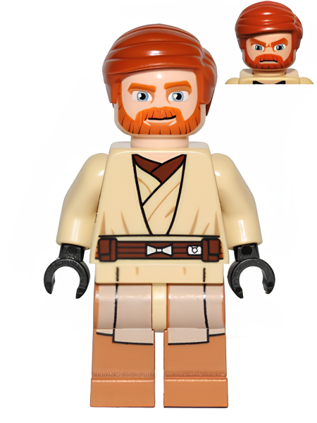 Минифигурка Lego Star Wars Obi-Wan Kenobi (Medium Nougat Legs) sw0449 U