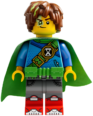 Минифигурка Lego drm021 Mateo - Bright Green Utility Belt and Cape N