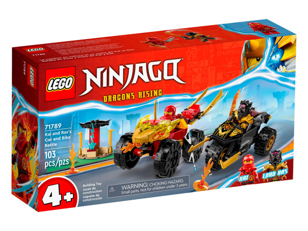 Конструктор LEGO Ninjago 71789 Машина Кая и мотоцикл Раса