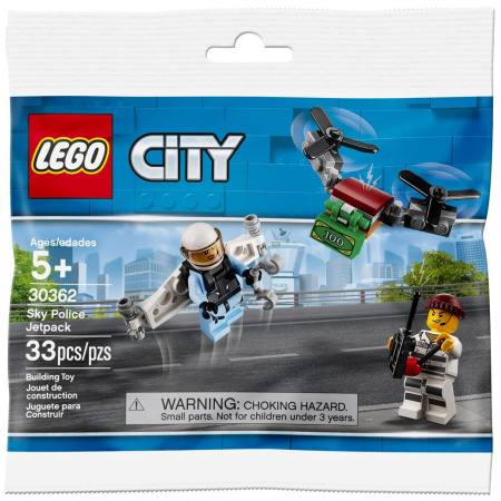 Конструктор LEGO City 30362 Полицейский с реактивным ранцем