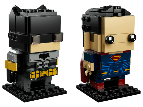 Конструктор LEGO BrickHeadz 41610 Бэтмен и Супермен УЦЕНКА ( без коробки )