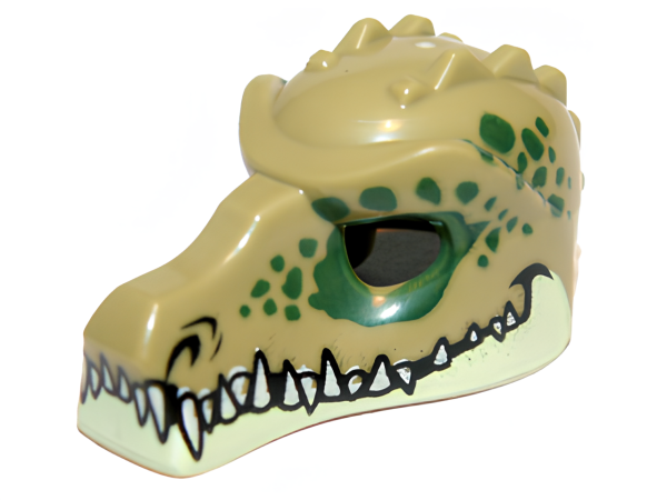 Lego Minifigure Headgear Mask Crocodile with Teeth 12551pb01