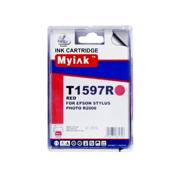 Картридж MyInk T1597 Red красный C13T15974010 совместимый