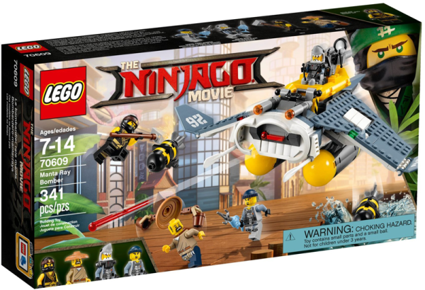 Конструктор LEGO The Ninjago Movie 70609 Бомбардировщик Морской дьявол (Уценка) (Коробка вскрыта)