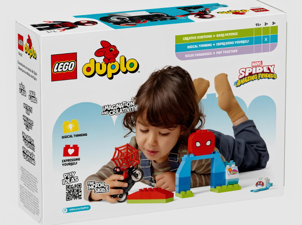 Конструктор LEGO Duplo 10424 Приключения на паучьем мотоцикле