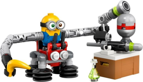 Конструктор LEGO Minions 30387 Миньон Боб с руками робота