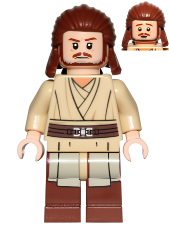 Минифигурка Lego Star Wars Qui-Gon Jinn, without Cape sw0810