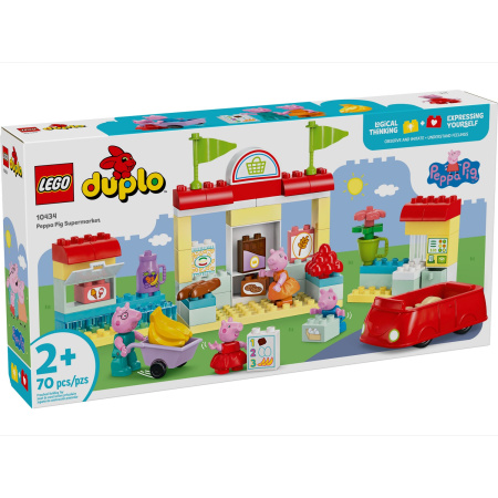 Конструктор LEGO DUPLO Пеппа 10434 Свинка Пеппа и супермаркет