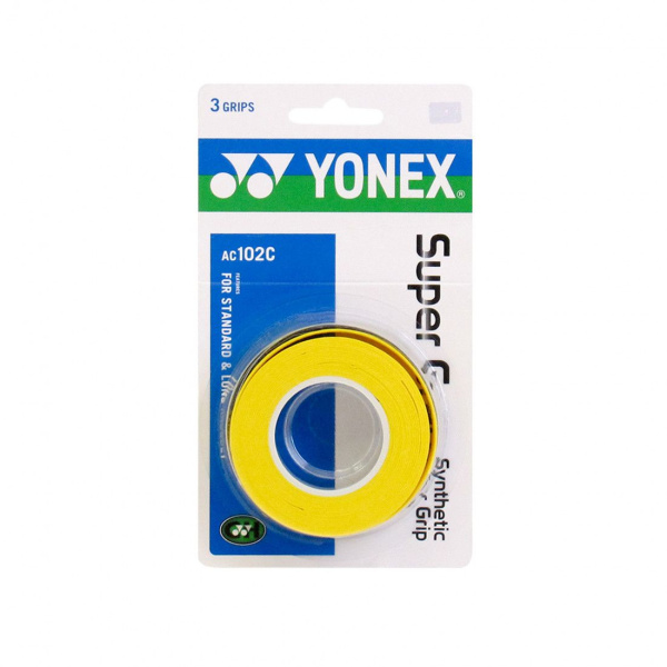 Обмотка для ракеток Yonex Super Grap AC102EX-3 Bright Yellow (3шт.)