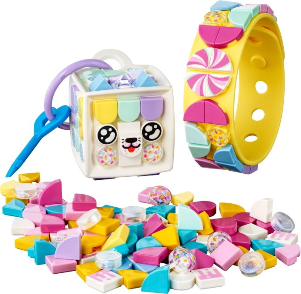 Конструктор LEGO DOTS 41944 Браслет и бирка для сумки Candy Kitty