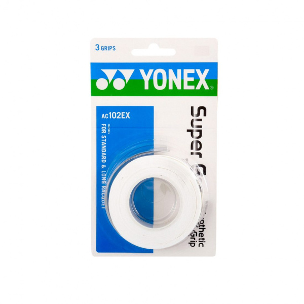 Обмотка для ракеток Yonex Super Grap AC102EX-3 White (3шт.)