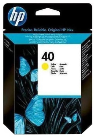 Картридж HP 40 Yellow желтый 51640YE