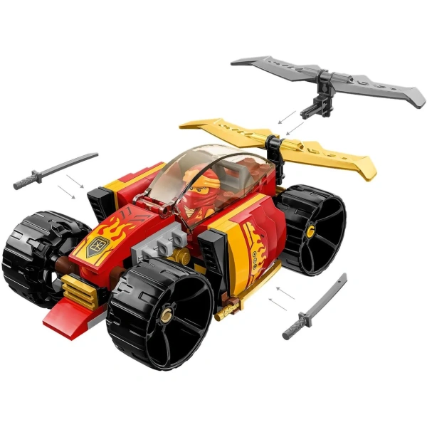 Конструктор LEGO Ninjago 71780 Гоночный автомобиль ниндзя Кая EVO