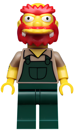 Минифигурка Lego Groundskeeper Willie, The Simpsons, Series 2 sim039