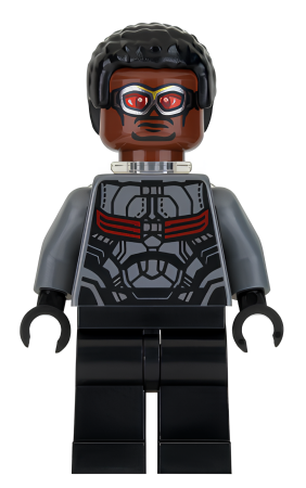 Минифигурка Lego Super Heroes Falcon - Dark Bluish Gray and Black Suit, Plain Legs sh0503 U