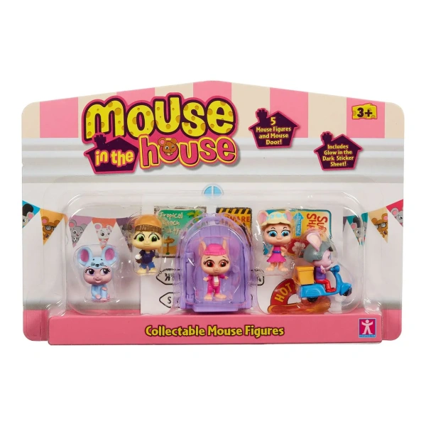 Набор игровой Mouse in the House 41726 Милли и мышки Розовый 5в1