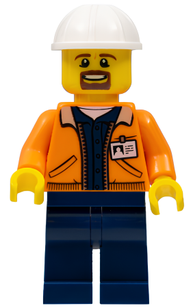 Минифигурка Lego Miner - Equipment Operator with Beard cty0875 U