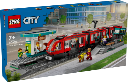 Конструктор LEGO City 60423 Город Трамвай и станция в центре города