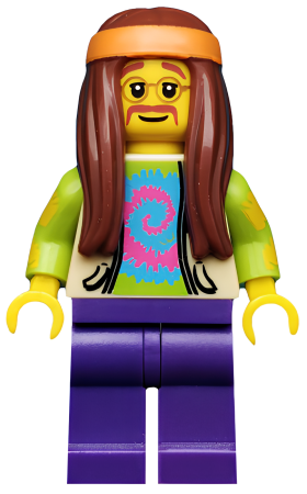 Минифигурка Lego Hippie, Series 7 col107 (коцка на ободке)