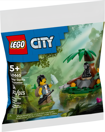 Конструктор LEGO City 30665 Встреча с детенышем гориллы