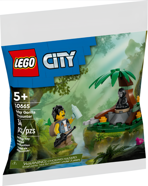 Конструктор LEGO City 30665 Встреча с детенышем гориллы