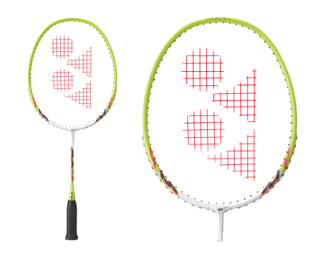 Детская ракетка для бадминтона Yonex Muscle Power 2 Jr. (White/Lime Yellow)