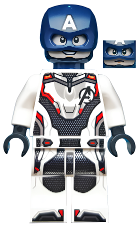 Минифигурка Lego Super Heroes Captain America - White Jumpsuit, Helmet sh0560 U