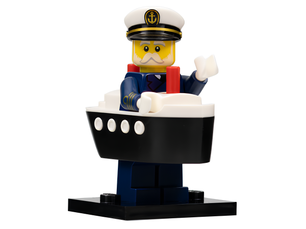 Минифигурка Lego Ferry Captain, Series 23 col23-10 N