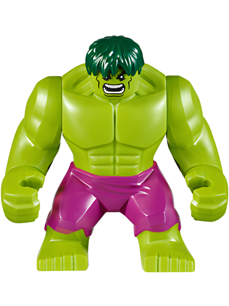 Минифигурка Lego Super Heroes Hulk with Dark Green Hair and Magenta Pants sh0371 U