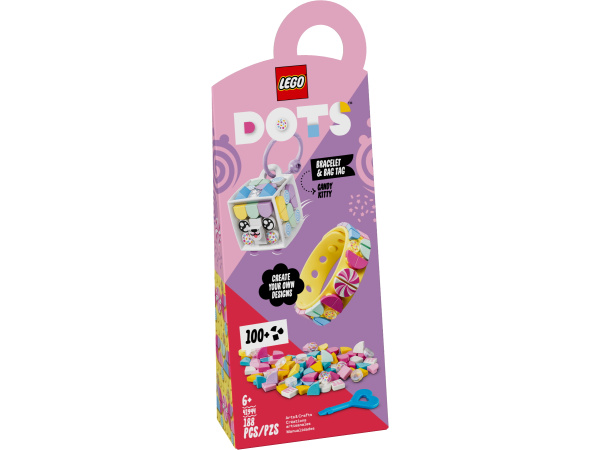 Конструктор LEGO DOTS 41944 Браслет и бирка для сумки Candy Kitty
