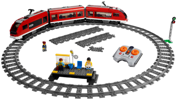 Конструктор LEGO City 7938 Пассажирский поезд Used
