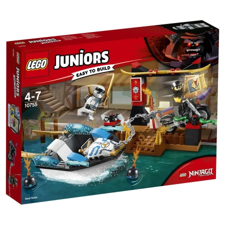 Конструктор LEGO Juniors 10755 Преследование на лодке Зейна