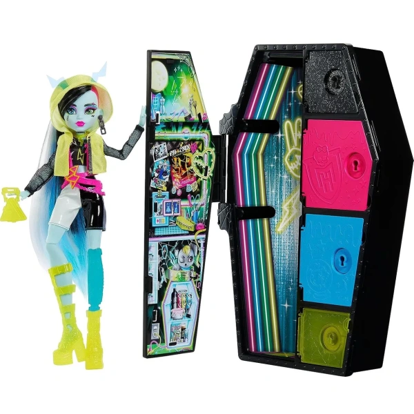 Кукла Monster High Frankie Stein Skulltimate Secrets Neon Frights HNF79