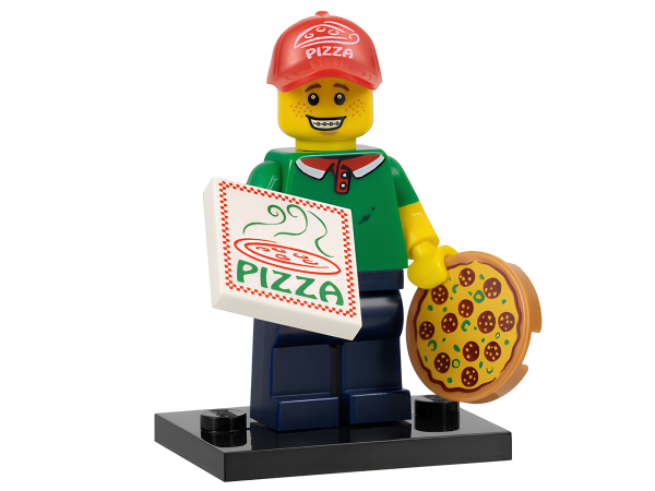 Минифигурка LEGO 71007 Pizza Delivery Guy, Series 12  col12-11  N