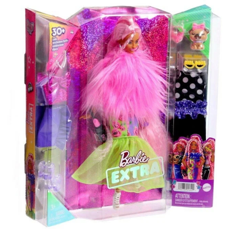 Кукла Barbie Экстра со светло-розовыми волосами HGR60